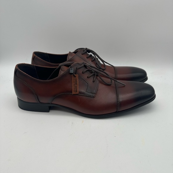 BRAND NEW Express 55285 Brown Oxford Cap Toe Dress Shoe Sz 11 MSRP $118 main image 8